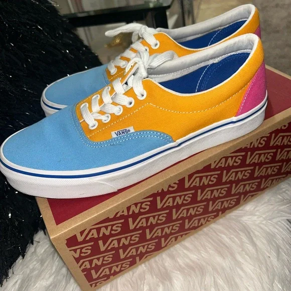 Vans Era Two-Tone Canvas Sneakers Sz 8.5 - Picture 2 of 4